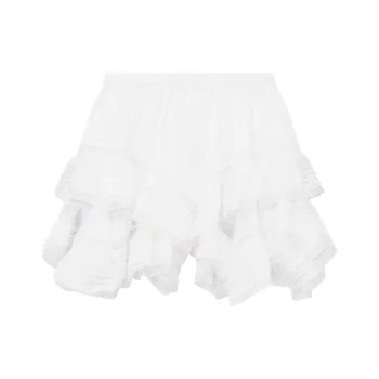 ISABEL MARANT ETOILE Gisele Ruffled Cotton Shorts