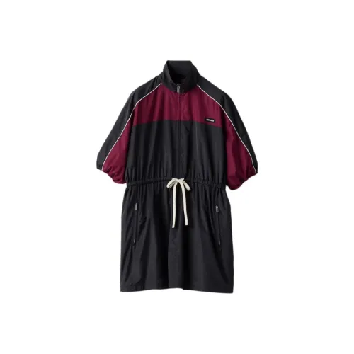 MIU MIU Short-Sleeved Raffiaes Women's Blue
