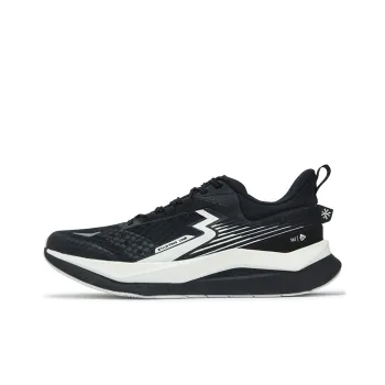 361° Cushioning, Slip Resistant, And Abrasion Resistant Low Top Casual Running Shoes Unisex Black White