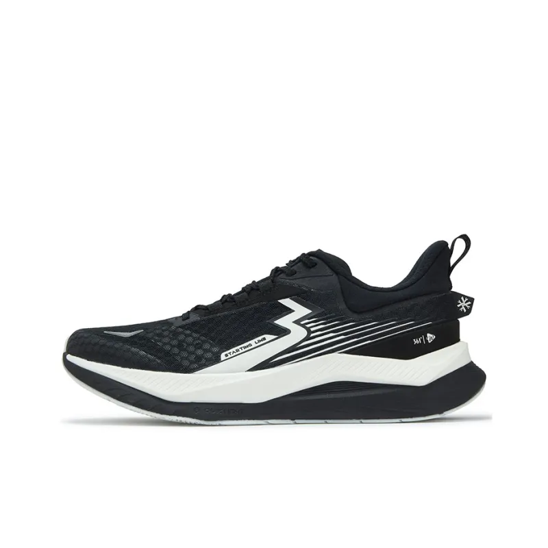 361° Cushioning, Slip Resistant, And Abrasion Resistant Low Top Casual Running Shoes Unisex Black White-0