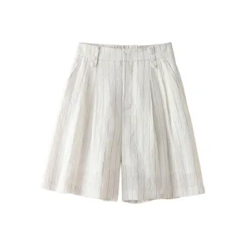 IHIMI Casual Shorts Women's Ecru