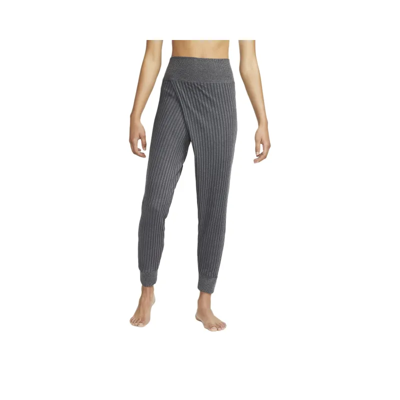 Nike Yoga Luxe Knitted Sports Pants Women's Black/Mixed Color/Smoke Gray-0
