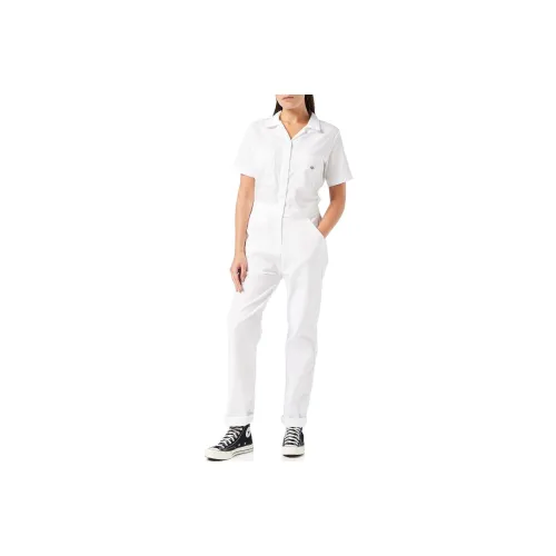 Dickies Flex Cooling Short Sleeve Coveralls Jumpsuit Women's White
