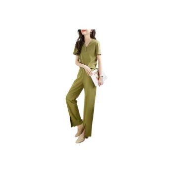 Mo Han Yi Mei Casual Suit Women's Green