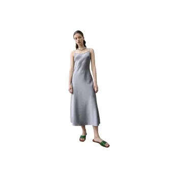 Roselingling Slip Dresses Women's Silver Gray