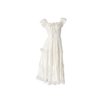 BEAUTIFUL CONFESSION Short Sleeved Dress Women's Beige