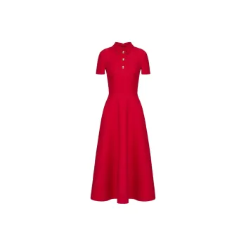Valentino Short-Sleeved Dresses Women's Red