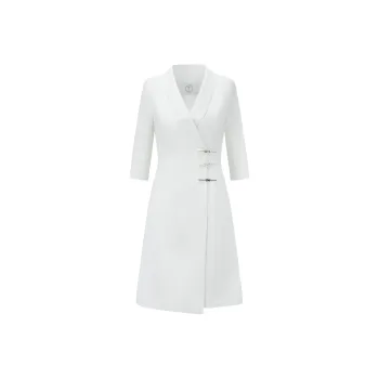 ONE SHALLOW Long Sleeved Dresses Women's White