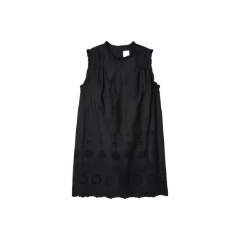 GAP X DÔEN Eyelet Mini Dress True Black