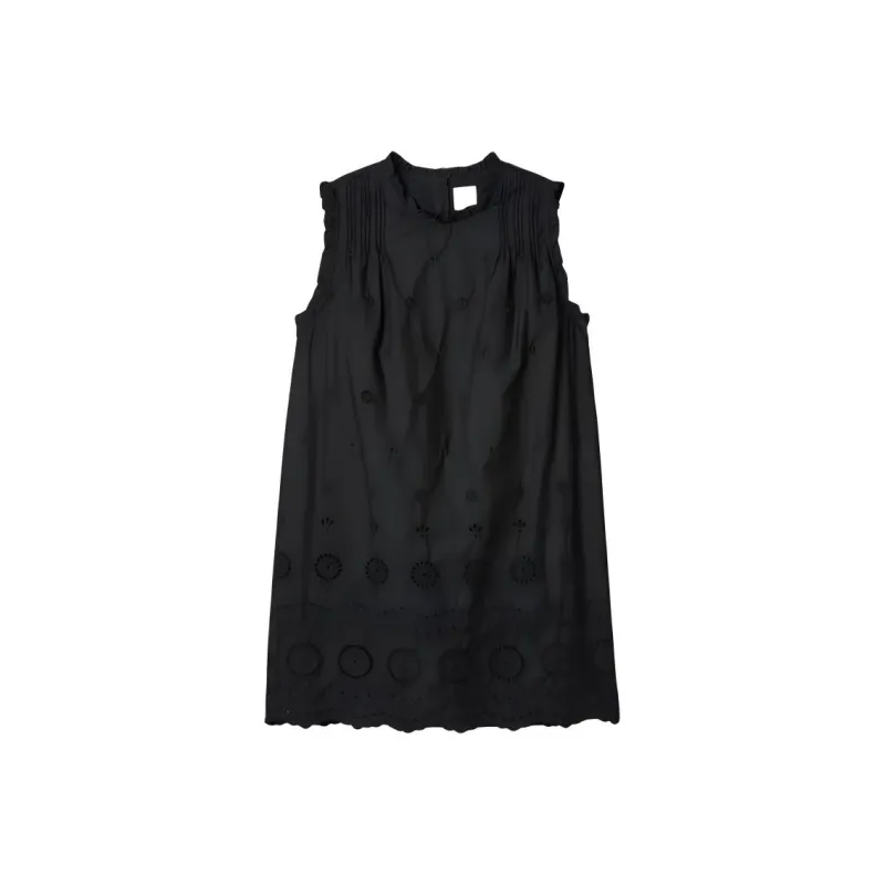 GAP X DÔEN Eyelet Mini Dress True Black-0