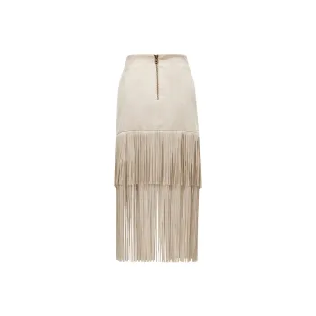 ONLY Denim Long Skirts Women's Castle Wall Sand