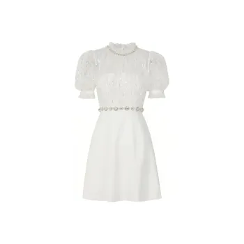 Misi Camii Short Sleeved Dresses Women's White