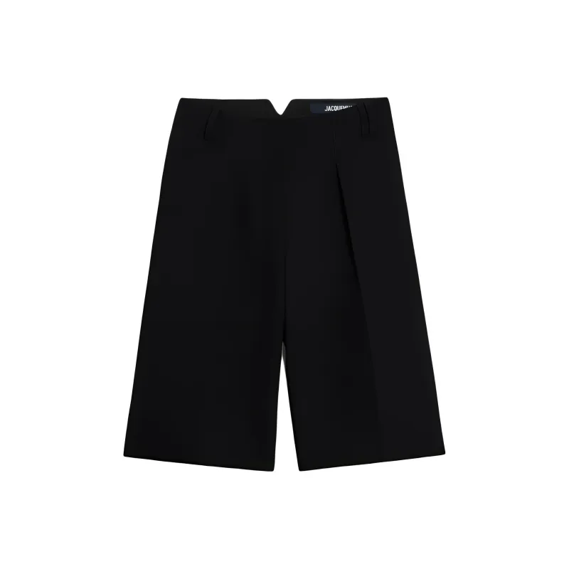 Jacquemus Le Bermuda Ovalo Bermuda Shorts 'Black'-0