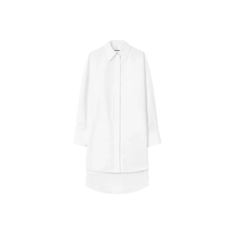 JIL SANDER Oversized Poplin Shirt Dress-0