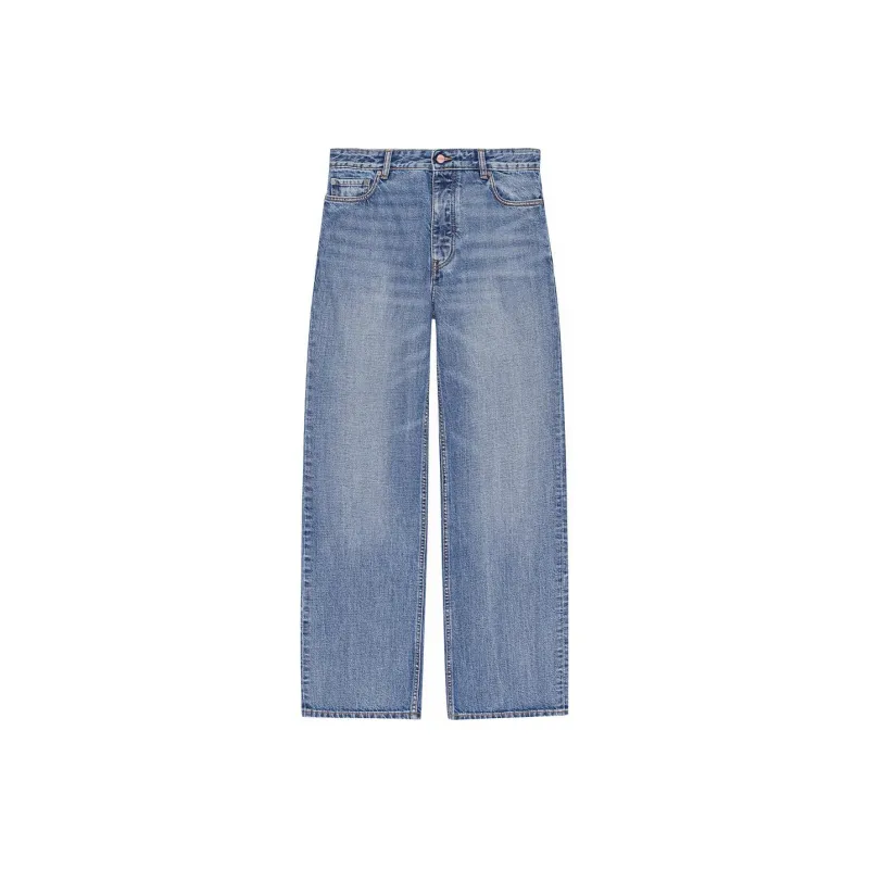 GANNI Izey Straight Leg Jeans-0