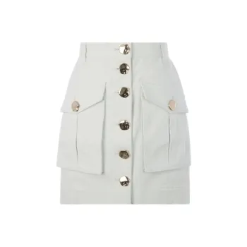 ACLER Denim Short Skirts Women's Light Green