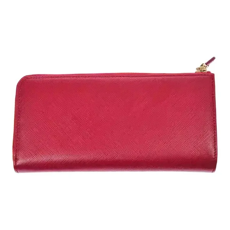 FERRAGAMO Cow Leather Wallet Women's Red-1