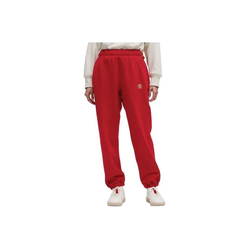 Lululemon Chinese New Year Scuba Knitted Sports Pants Women's Light Ivory-4