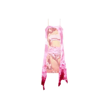 DIESEL D Malory Long Graphic print Draped Dress