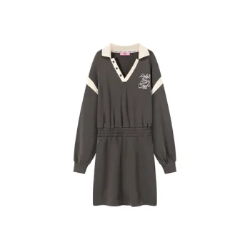 CHUU Long-Sleeved Dresses Women's Dark Gray