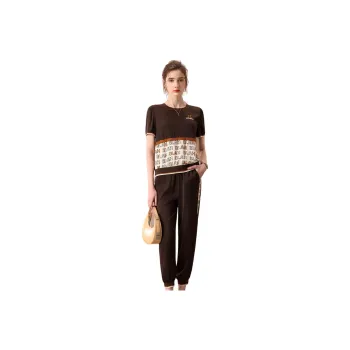 FENHONGMALI Casual Suit Women's Coffee