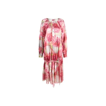 DIESEL D Cabir Floral Printed Crewneck Maxi Dress