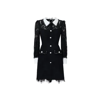 Misi Camii Long-Sleeved Dresses Women's Black