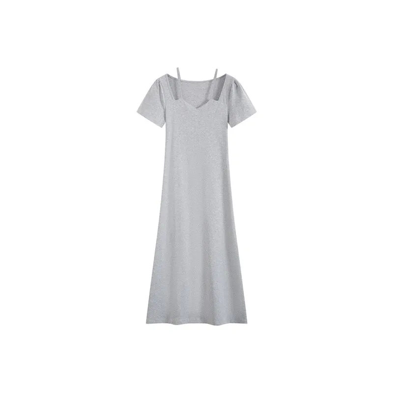 HANDAIWEI Short Sleeved Dress Women's-3