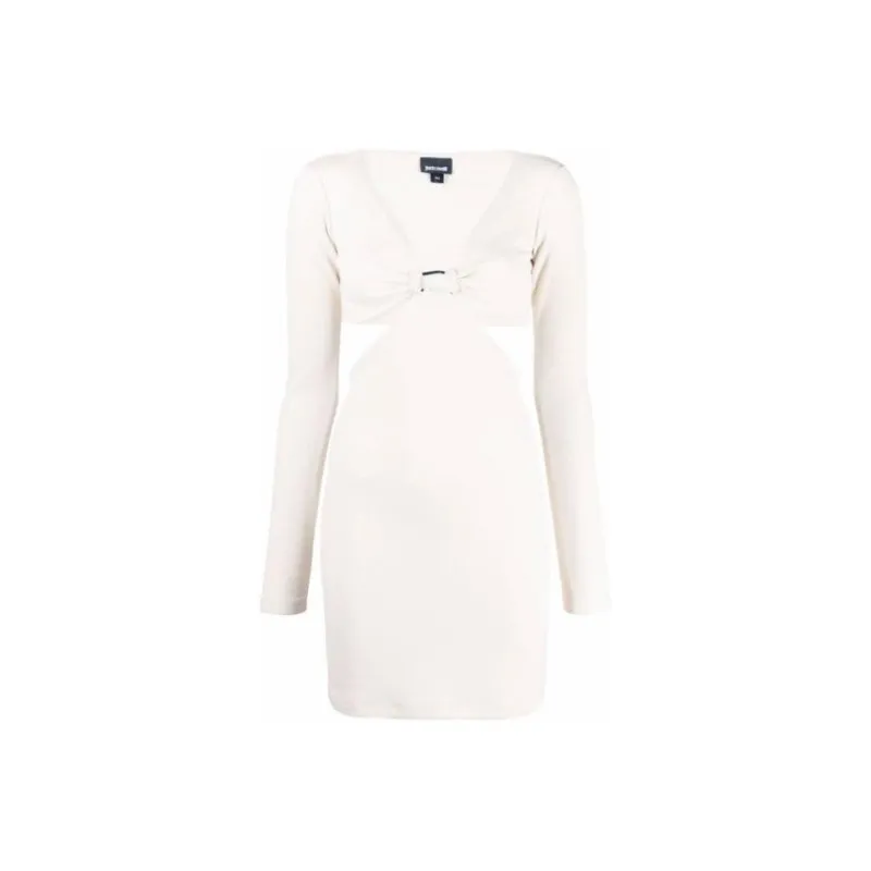 Just Cavalli Cut out Long sleeved Mini Dress-1