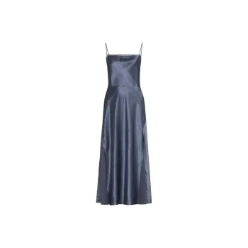 VINCE Sheer Panelled Slip Dress