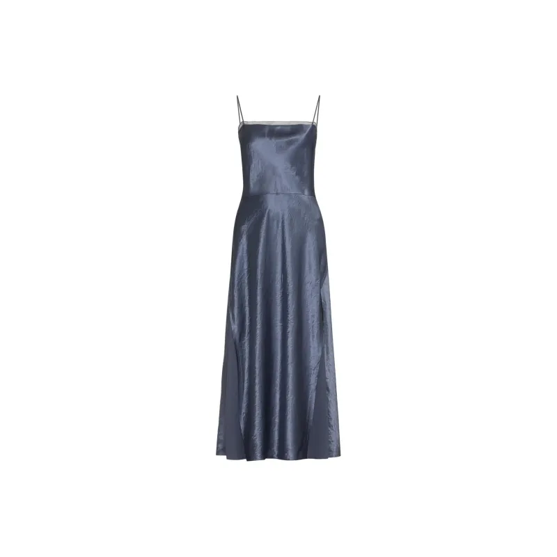 VINCE Sheer Panelled Slip Dress-0