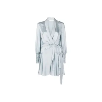 Zimmermann Silk Wrap Mini Dress