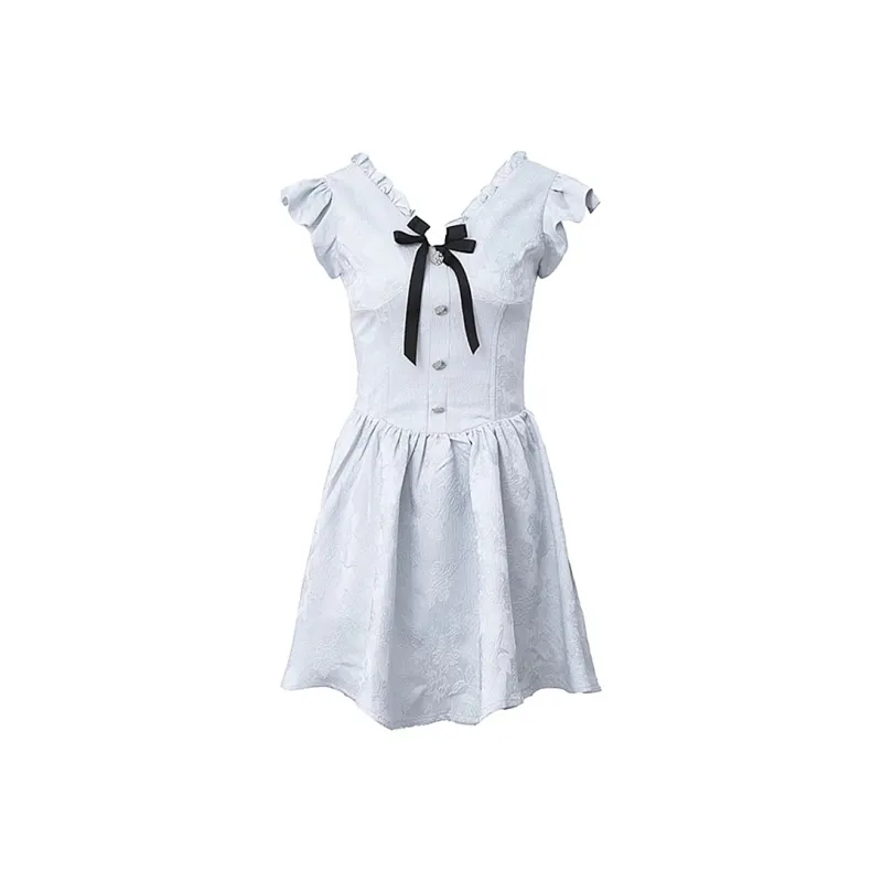 JOSR Short Sleeved Dresses Women's Light Blue-0