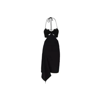 PINKO American Pie Cut Out Sleeveless Dress