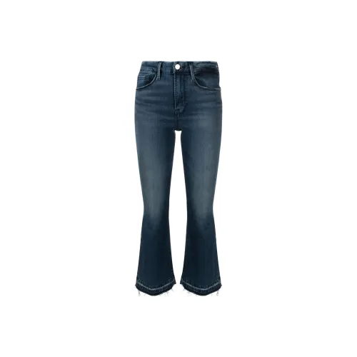 FRAME Quincy High Waisted Flared Jeans