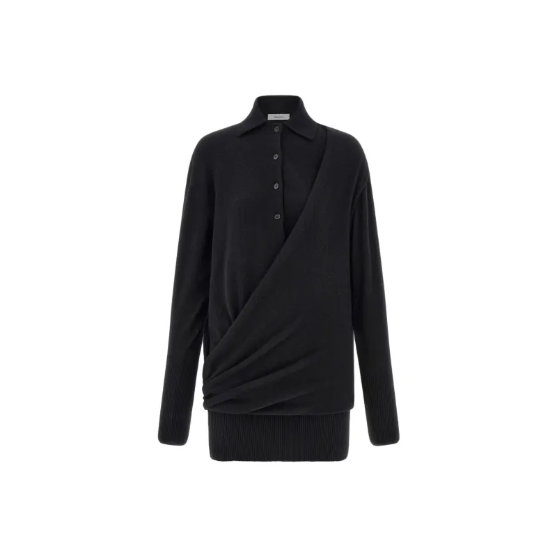 Ferragamo Knitted Polo Dress-0
