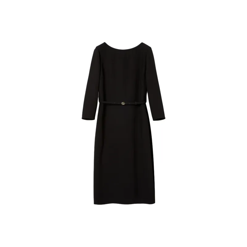GUCCI Long Sleeved Dresses Women's Black-0