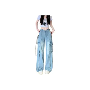 Flowers In Water Jeans Women's Blue