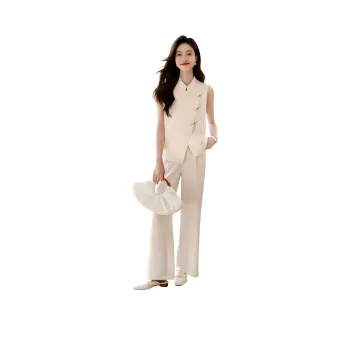 Mo Han Yi Mei Casual Suit Women's Light Beige