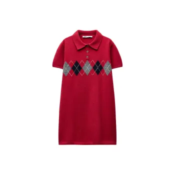 ZARA Short Sleeved Dresses Women's Red