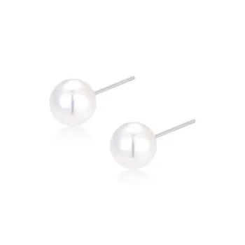 CENTURY&KINDLE 999 Fine Silver Stud Earrings Women's