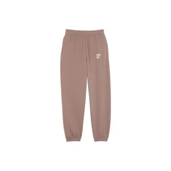 Victoria's Secret PINK Ivy Fleece Campus Sweatpants/Iced Coffee Knitted Sports Pants Women's Ice Coffee
