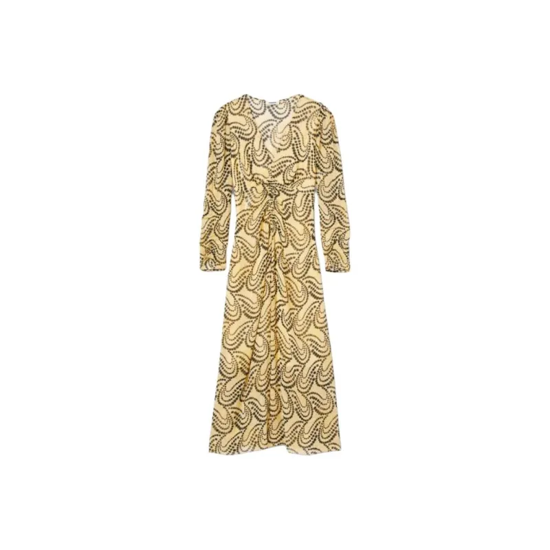 Sandro Long-Sleeved Dresses Women's Yellow-0