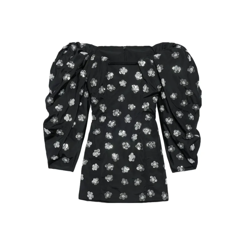 Jacquemus Long-Sleeved Dresses Women's Sequins Floral Embroidery-0