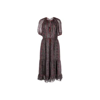 Ulla Johnson Berenice Floral-print Silk Dress