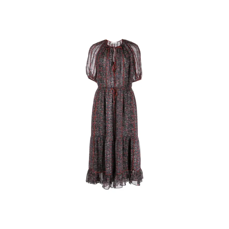 Ulla Johnson Berenice Floral-print Silk Dress-0