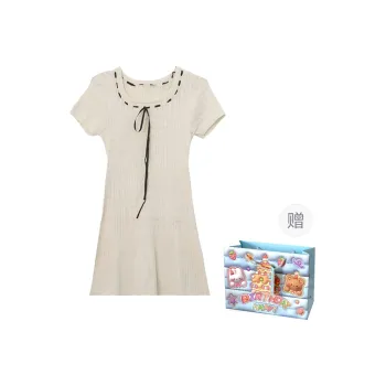 REMOULD Short Sleeved Dress Women's Cream Apricot