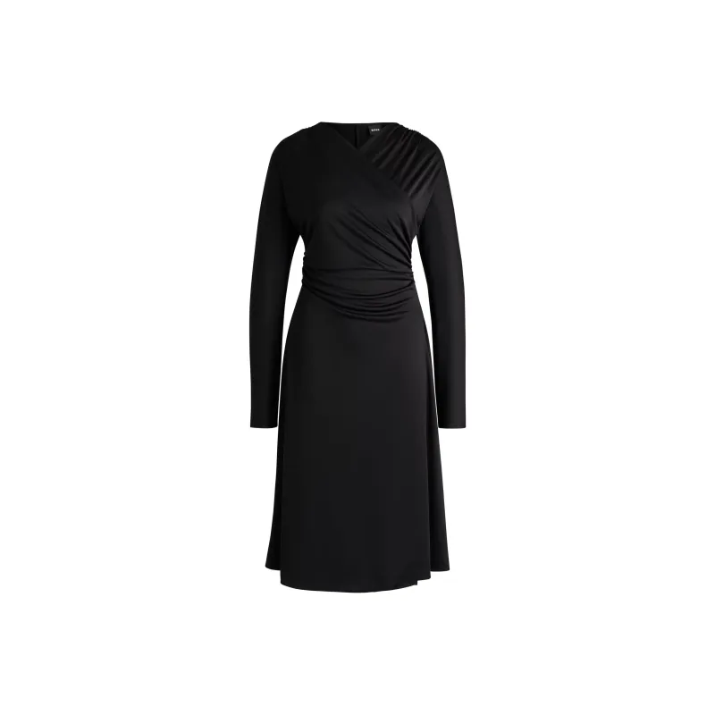 HUGO BOSS Long Sleeved Dresses Women's Black-0