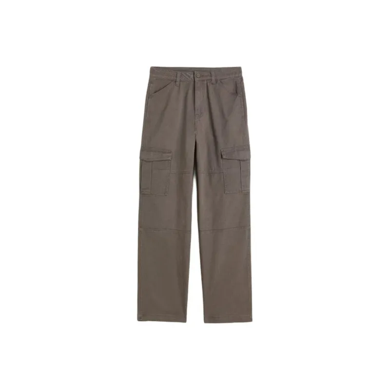 H&M Cargo Pants Women's Dark Beige Gray-0