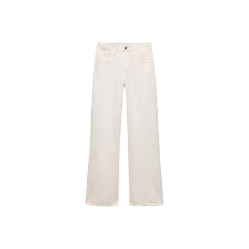 ZARA Trf Jeans Women's Frosted White